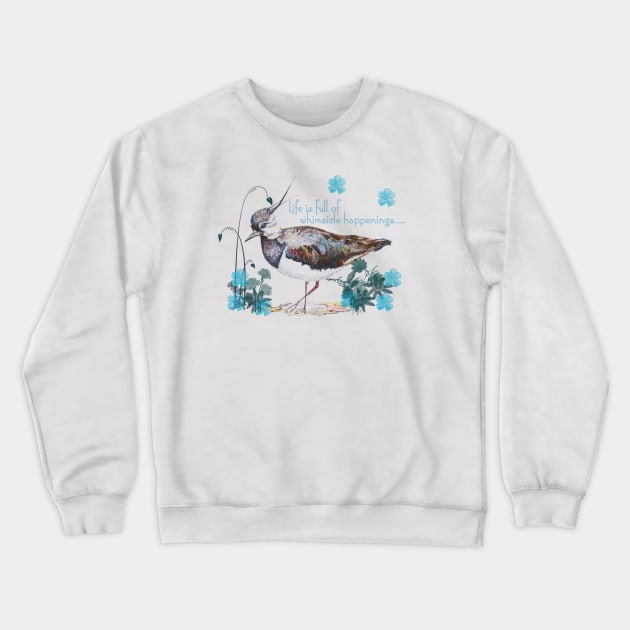 Life is full of Whimsical Happenings Crewneck Sweatshirt by jellygnomes